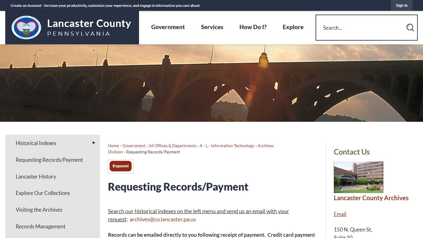 Requesting Records | Lancaster County, PA - Official Website